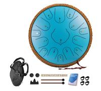 Handpan Drum Sets - 14 Inches 15 Notes Steel Handpan Tongue Drum, Premium C/D Major Hand Drum Instrument, Handpan Instrument For Adults, For Musical Education Meditation Yoga(C)