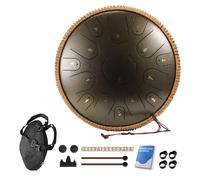 Handpan Drum Sets - 14 Inches 15 Notes Steel Handpan Tongue Drum, Premium C/D Major Hand Drum Instrument, Handpan Instrument For Adults, For Musical Education Meditation Yoga(B)