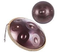 Handpan Drum Sets, 432Hz/440Hz, 9/10/12 Notes Steel Hand Pan Percussion Instruments D Minor, Steel Hand Drum For Adults With Stand, Bag, Beaters, For Sound Healing(B,432HZ/9Note)