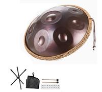 Handpan Drum Sets 432hz/440hz, D Minor 9/10/12 Notes Steel Hand Pan Percussion Instruments, 22 Inches Steel Hand Drum Adult's Music Pan Instrument, For Music Education Family Reunion(D-440Hz,9Notes)