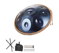 Handpan Drum Sets 432hz/440hz, D Minor 9/10/12 Notes Steel Hand Pan Percussion Instruments, 22 Inches Steel Hand Drum Adult's Music Pan Instrument, For Music Education Family Reunion(E-432Hz,9Notes)