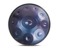 Handpan Drum Sets, 432Hz/440Hz Handpan Drum Steel Hand Pan For Sound Healing And Personal Meditation, 22 Inches 9/10/ 12 Notes Steel Hand Pan Percussion Instruments(BLUE-10 NOTES,440Hz)