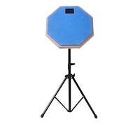 Handpan Drum Stand 8 Inches Drum Practice Pad with Adjustable Stand Silent Shock-Absorbent Snare for Beginners