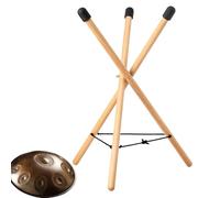Handpan Drum Stand - Adjustable Portable Steel Tongue Drum Stand Compact Stand | Stable Wooden Drum Base for Music Practice and Outdoor Performance