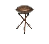 Handpan Drum Stand Solid Wood Handpan Stand Handmade Adjustable Stable Triangle Musical Instrument Accessories(Brown)