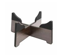 Handpan Drum Stand Wooden Hand Pan Drum Display Rack for 6-12in Detachable Snare Stand Practical Simple Design Ethereal Holder(Dark Brown SiliconeL)