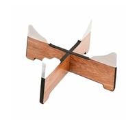 Handpan Drum Stand Wooden Hand Pan Drum Display Rack for 6-12in Detachable Snare Stand Simple Design with Silicone Layer(Brown withSilicone-L)