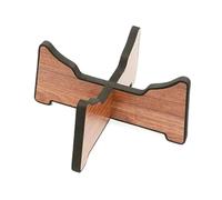 Handpan Drum Stand Wooden Hand Pan Drum Display Rack for 6-12in Detachable Snare Stand with Silicone Layer Simple Design(Brown-L)