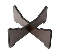 Handpan Drum Stand Wooden Hand Pan Drum Display Rack for 6-12in Detachable Snare Stand with Silicone Layer Simple Design(Dark Brown-M)