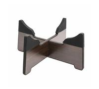 Handpan Drum Stand Wooden Hand Pan Drum Display Rack for 6-12in Detachable Snare Stand with Silicone Layer Simple Design(Dark Brown SiliconeL)