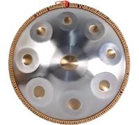 Handpan Drum, Steel Drums Sets 22 Inches 440HZ/432HZ Hand Pan Percussion Instruments with Carry Bag for Adults Professional Performance,Silver,22Inch 9Notes