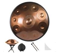 Handpan Drum, Steel Hand Drum, Hand Tuning Handpan, andpan In D Minor 440Hz 10 Notes 22 Inch Adults Hand Pan Drum Set With Hand Pan Bag、Mallets、Bracket