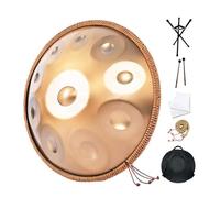 Handpan Drum Steel Hand Pan, 9/10/12/14 Notes Hand Drum In D Kurd Minor, 432 Hz Handpan Drums Percussion Instrument Steel Handpan Drum, With Handpan Bag, 2 Mallets And Hand Drum Stand(10Notes)