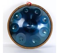 Handpan Drum Steel Hand Pan, 9/10/12/14 Notes Hand Drum In D Kurd Minor, 432 Hz Handpan Drums Percussion Instrument Steel Handpan Drum, With Handpan Bag, 2 Mallets And Hand Drum Stand(14Notes)