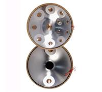 Handpan Drum Steel Hand Pan, 9/10/12/14 Notes Hand Drum In D Kurd Minor, 432Hz Handpan Instrument, For Yoga Training, Travel Use, Music Training, Music Team Performances(B-432Hz,14Notes)