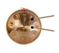 Handpan Drum Steel Hand Pan, 9/10/12 Notes Hand Drum In D Kurd Minor, 432 Hz Handpan Drums Percussion Instrument Steel Handpan Drum, With Handpan Bag, 2 Mallets And Hand Drum Stand(D,10Notes)