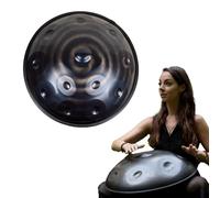 Handpan Drum Steel Hand Pan, 9/10/12 Notes Hand Drum In D Kurd Minor, 432 Hz Handpan Drums Percussion Instrument Steel Handpan Drum, With Handpan Bag, 2 Mallets And Hand Drum Stand(B,10Notes)