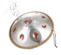 Handpan Drum Steel Handpan 440hz/432hz Steel Hand Drum Instrument Handpan In D Minor Harmonic Percussion For Sound Healing Personal Meditation(Goldeneye,9 Notes(440Hz))