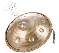 Handpan Drum Steel Handpan 440hz/432hz Steel Hand Drum Instrument Handpan In D Minor Harmonic Percussion For Sound Healing Personal Meditation(Spiral,12 Notes(440Hz))
