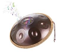 Handpan Drum Steel Handpan 440hz/432hz Steel Hand Drum Instrument Handpan In D Minor Harmonic Percussion For Sound Healing Personal Meditation(Purple,10 Notes(432Hz))