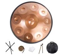 Handpan Drum Steel Percussion Instrument with Soft Bag for Meditation Yoga Sound Healing and Street Performance
