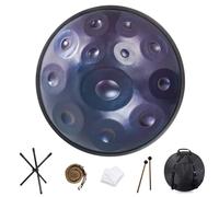 Handpan Drum Steel Percussion Instrument with Soft Bag for Meditation Yoga Sound Healing and Street Performance