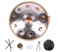 Handpan Drum Steel Percussion Instrument with Soft Bag for Meditation Yoga Sound Healing and Street Performance