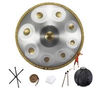 Handpan Drum Steel Percussion Instrument with Soft Bag for Meditation Yoga Sound Healing and Street Performance