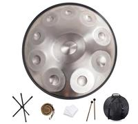 Handpan Drum Steel Percussion Instrument with Soft Bag for Meditation Yoga Sound Healing and Street Performance
