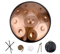 Handpan Drum Steel Percussion Instrument with Soft Bag for Meditation Yoga Sound Healing and Street Performance