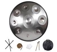 Handpan Drum Steel Percussion Instrument with Soft Bag for Meditation Yoga Sound Healing and Street Performance