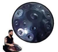 Handpan Drum, Steel Tongue Drum 10 Notes D Minor, Premium Steel Instrument for Performance, 432Hz/440Hz Tuning
