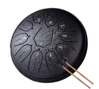 Handpan Drum Steel Tongue Drum 6 Inch 11 Notes Drums D5 Ethereal For Beginner Handpan Musical Instruments(Black)