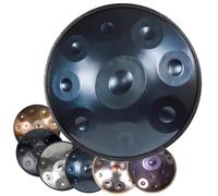 Handpan Drum Steel Tongue Drum with 9/10/12 Notes in D Minor - Harmonic Percussion Instrument for Adults