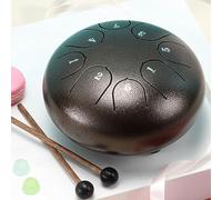 Handpan Drum, Steel Tongue Rain Drum 3/4/6/12 Inch 6/8/13 Notes, Handpan Percussion Instrument For Meditation, Yoga, And Music Therapy, For Inside & Outside Key(Floral Silver,12 inch 13 Note)