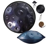 Handpan Drums 432Hz/440Hz In D Minor 9/10/12 Notes 22inch Steel Hand Pan Percussion Instrument With Handpan Stand For Sound Healing,Personal Meditation,Yoga