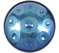 Handpan Drums 9 Notes, D Minor D3 A Bb C D E F G A, For Audio Production And Music Enthusiast, With Handpan Bag, Drumsticks, Drum Tripod (Color : Blue)