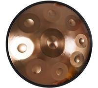 Handpan Drums 9 Notes, D Minor D3 A Bb C D E F G A, For Audio Production And Music Enthusiast, With Handpan Bag, Drumsticks, Drum Tripod (Color : Brown)