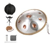 Handpan Drums For Adults, 432/440Hz Steel Hand Pan Percussion Instruments, 9/10/12 Notes Handpan Drum Sets In D Minor, Musical Instruments For Sound Healing(B,440HZ/10Note)