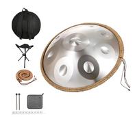 Handpan Drums For Adults, 432/440Hz Steel Hand Pan Percussion Instruments, 9/10/12 Notes Handpan Drum Sets In D Minor, Musical Instruments For Sound Healing(F,432HZ/10Note)