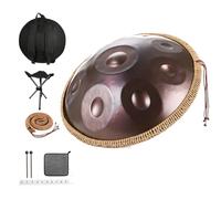 Handpan Drums For Adults, 432/440Hz Steel Hand Pan Percussion Instruments, 9/10/12 Notes Handpan Drum Sets In D Minor, Musical Instruments For Sound Healing(E,440HZ/12Note)