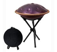 Handpan drums for adults 432Hz 440Hz Hand Drum Instrument Steel Handpan D Minor 9 10 12 Notes Percussion Instrument for Yoga Beginner Sound Healing(Dark purple,440Hz/12Notes)