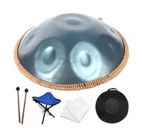Handpan Drums Sets D Minor 22 Inches 432hz Steel Hand Drum Percussion Instruments, Handpan Instrument For Adults, For Meditation Yoga Sound Healing(B,10 Notes)