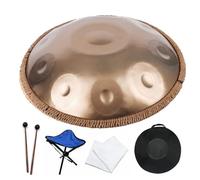 Handpan Drums Sets D Minor 22 Inches 432hz Steel Hand Drum Percussion Instruments, Handpan Instrument For Adults, For Meditation Yoga Sound Healing(A,12 Notes)