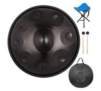 Handpan Harmonic Hand Drum Steel Drum in D Minor 9 Note Drum Hand 22 Inches with Soft Hand Pan Bag Hand Pan