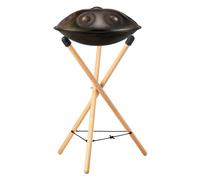 Handpan Stand Adjustable | Solid Tripod Structure | Portable Snare Holder Bracket, Adjustable Solid Wood Snare Stand, Non Slip Drum Holder, Percussion Instrument, Handpan Drum