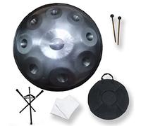 Handpan Steel Drum 9 Notes 22 Inch D Minor Steel Tongue Drum for Meditation Yoga Round Handpan Drum Sound Performance with Drum Bag, Musical Education - Relaxing Instrument for Musicians