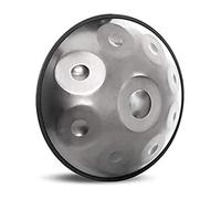 Handpan Steel Drum, Professional 9/10 Sound D Minor Metal Hand Drum Melodic Percussion Instrument Steel Tongue Drum with Drum Stand and Carry Bag