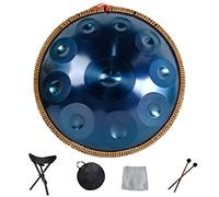 Handpan Steel Drum with Bag, Rope Decoration, and Beaters for Meditation, Yoga, and Zen - Professional Percussion Instrument