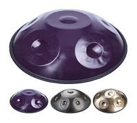 Handpan Steel Drums, 18 Inches 6 Note Black Gray Drum Instrument for Music Enthusiast - Sound Therapy, Meditation, and Yoga - Adults Steel Drums